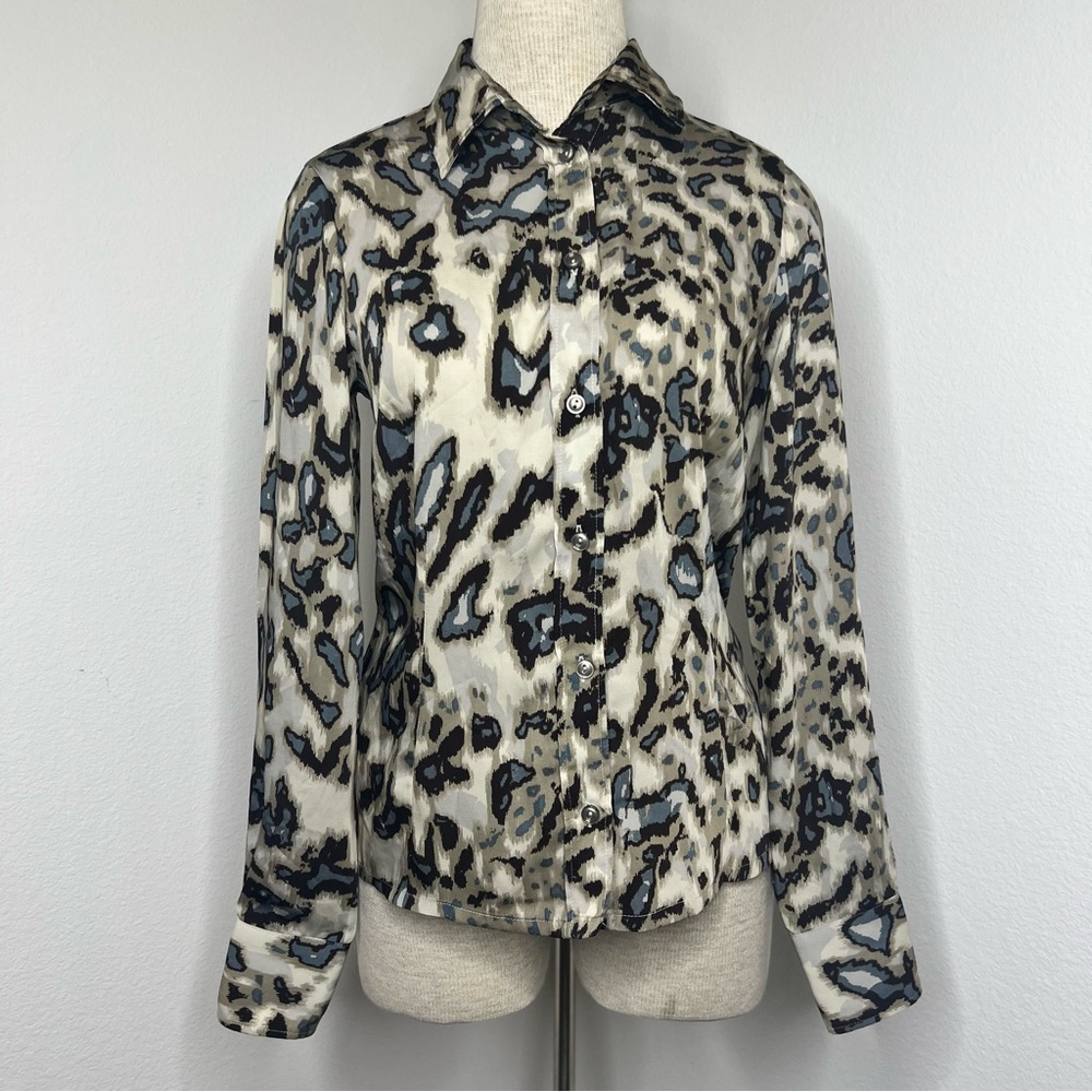 🔹 Santorelli Printed Blouse Made in Italy